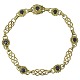 Georg Jensen; Bracelet of 18k gold, set with sapphires #18