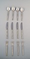 Bernadotte silverware Georg Jensen complete dinner service for 4 pers. 12 parts.
3 sets available.