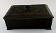 Just Andersen Art deco patinated bronze box, number D 1603.
