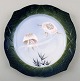 Arnold Krog for Royal Copenhagen: "Fish service" dinner plate in porcelain, 
decorated in colors with jelly fish.