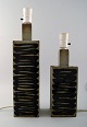 A pair of ceramic lamps from Palshus by Per Linnemann-Schmidt.
