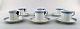 6 sets of Royal Copenhagen Blue Fan pattern
Coffee cup and saucer no. 11548.