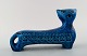 Bitossi, Rimini-blå kattefigur i keramik, designet af Aldo Londi.
