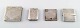Four matchbox holders of silver (0.830) early 20 century.
