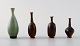 John Andersson for Höganäs, four miniature vases.

