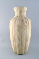 Anna-Lisa Thomson for Upsala-Ekeby ceramic floor vase.
Fluted body with light glaze.