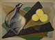 Orla Muff (1903-1984), listed danish artist, still life, oil on canvas.
