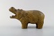 Arne Bang. Ceramics, rare hippopotamus.