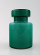 Murano Vistosi Green Lidded Jar