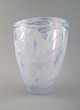 Swedish glass vase in clear glass.
