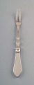 Georg Jensen Continental large roast fork in all silver, silverware, hand 
hammered.