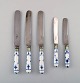 Blue Fluted Plain, 3 dinner knives and two lunch knives from Royal Copenhagen / 
Raadvad.