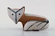 Lisa Larson for Gustavsberg. Stoneware figure of sitting fox.
