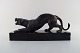 Irenee Rochard (1906-1984). A patinated bronze of a panther on base in black 
marble, signed "ROCHARD".