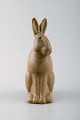 Rare figure, Lisa Larson for Jie Stengods-ateljé. Hare. Glazed ceramics.
