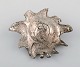 Rare Claude Picasso for Christofle. Sculpture / paper weight in silver plated 
bronze. Sun.
