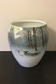 Danam Antik præsenterer: Imperial Porcelain Factory Russisk Meget stor vase/krukke dekoreret med vintermotiv af ...