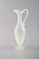 Murano decanter in light mouth blown art glass. 1960