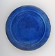 Helle Allpass (1932-2000). Glazed stoneware dish in deep blue glaze. 1960 / 
70