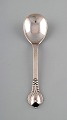 Evald Nielsen number 3, full silver jam/marmelade spoon with cabochon coral 
bead. 1921.
