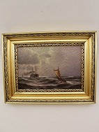 Marine olie på lærred