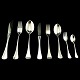 Patricia silver cutlery; complete for 12 persons, 107 pieces