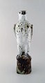 Gudmundur Mar Einarsson  b. Middal 1895 d. 1963:
Icelandic falcon of art pottery decorated with gray, green, brown and white 
glaze.