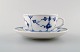 Royal Copenhagen Blue Fluted plain tea cup with saucer # 1/465.
