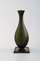 GAB, Sweden Art deco vase, bronze. 1930 / 40s.