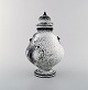Kähler, Denmark, rare bojan / lidded jar in glazed stoneware. 1930
