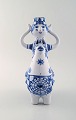 Bjørn Wiinblad keramikfigur fra det blå hus.
Figur / lysestage rytter til hest med plads til et lys.