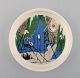 Arabia, Finland. "Comet in moominland" Porcelain plate with motif from "Moomin".