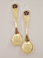 Georg Jensen forgyldt sterling søvl årsske 1974. 
