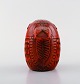 Rare MARI SIMMULSON for Upsala Ekeby, figure of bird, red glazed ceramic. Model 
number 0192.