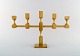 Gusum metal, large candlestick in brass for five lights. 1974.
