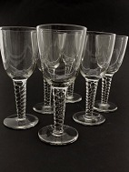 Twist glas 19,5 cm. fra ålborg glasværk 19. årh. 