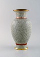 Royal Copenhagen Crackled / craquelé vase in glazed ceramic. 1930/40