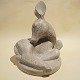 Arne Bang; A stoneware figurine #11, a deer