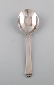 Georg Jensen "Pyramid" serving spoon in sterling silver. Dated 1933-44.