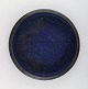 Liisa Hallamaa Larsen for Arabia. Large unique bowl in glazed stoneware. 
Beautiful glaze in brown and blue shades. Finnish design, 1960