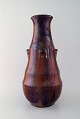 Karl Hansen Reistrup for Kähler. Stor vase i smuk lustre glasur. 1890
