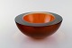 Murano art glass bowl in dark orange.
Italy, 1960 / 70