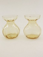 Et par Holmegård gule hyacintglas