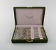 Bernard Yot for Christofle. Twelve "Aria" lunch forks in plated silver with gold 
accent. In original box.
