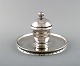 Rare and early Georg Jensen ink well in sterling silver with glass insert. Dated 
1915-1930.
