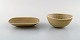 Two Rörstrand "Ritzi" bowls in glazed ceramics. Sweden 1960