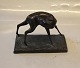 Klosterkælderen presents: Antelope bronze 11 x 8 x 14.5 cm on base Signed JG DK