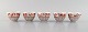 Royal Copenhagen. Fem antikke og sjældne kopper i håndmalet porcelæn. 
Museumskvalitet. Dateret 1820-1850.
