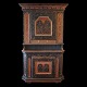 Aabenraa Antikvitetshandel presents: An early 19th century Swedish cabinet, original colors. Dated 1822. From ...
