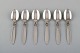 Georg Jensen "Cactus" cutlery. Six large teaspoons in sterling silver.
